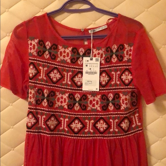 Orange dress fr Zara - Picture 2 of 2